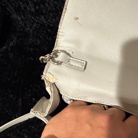 Nine West Cream Studded Crossbody Bag - Picture 7 of 8